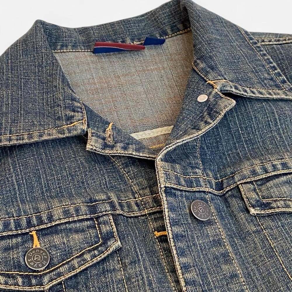 y2k dark wash denim jacket - Picture 3 of 5
